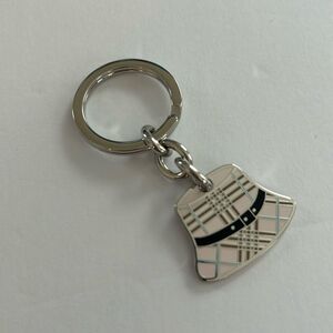 NWOT Vintage BURBERRY Nova Check Hat 
Keychain Fob Purse Charm